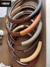 Stuurhoes van PU-leer met patchwork